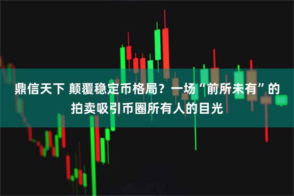 鼎信天下 颠覆稳定币格局？一场“前所未有”的拍卖吸引币圈所有人的目光