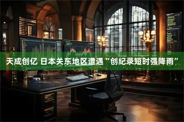 天成创亿 日本关东地区遭遇“创纪录短时强降雨”