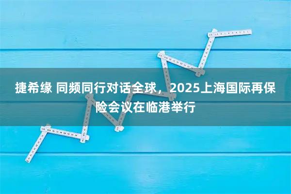 捷希缘 同频同行对话全球,2025上海国际再保险会议在临港举行