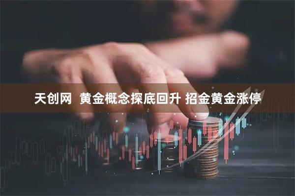 天创网  黄金概念探底回升 招金黄金涨停