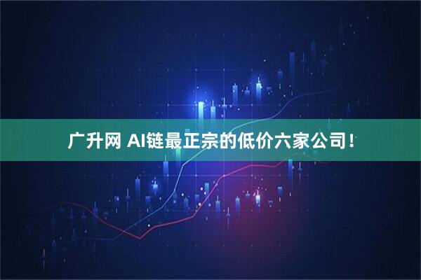 广升网 AI链最正宗的低价六家公司！
